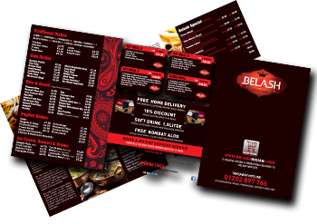 ChefOnline Takeaway Menu Leaflet