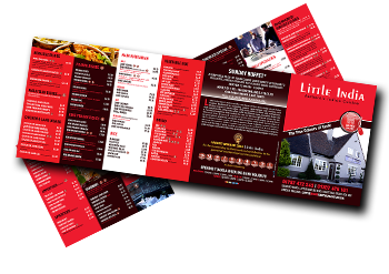 ChefOnline Takeaway Menu Leaflet