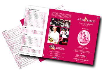 ChefOnline Takeaway Menu Leaflet