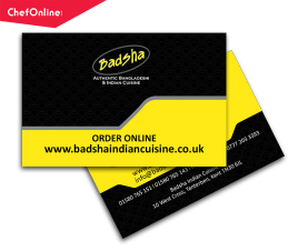 Business Card of Badsha Indian Cuisine