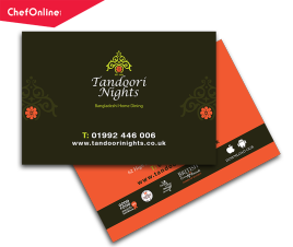 Business Card of Tandoori Nights