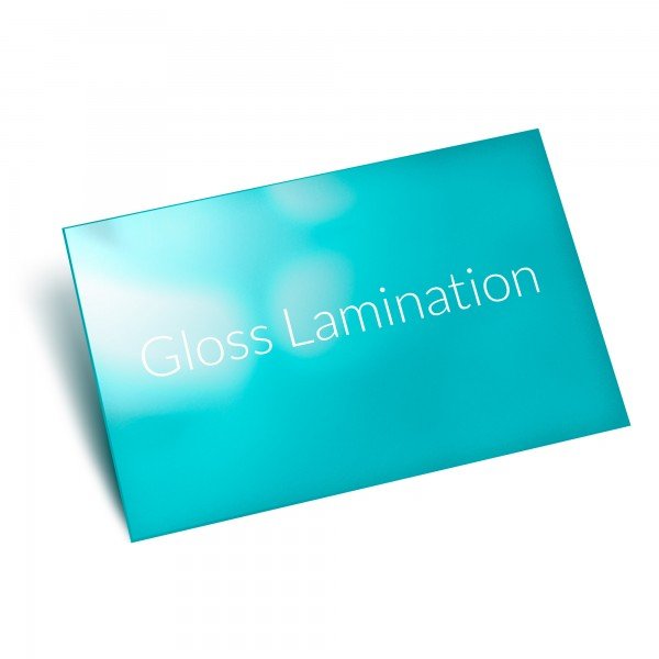 Blue Gloss Lamination Business Card